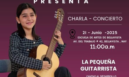 Charla concierto: ‘La pequeña guitarrista’, un proyecto PECDA Nayarit 2024