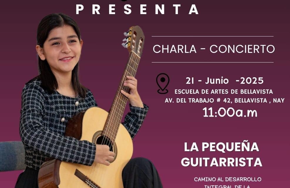 Charla concierto: ‘La pequeña guitarrista’, un proyecto PECDA Nayarit 2024
