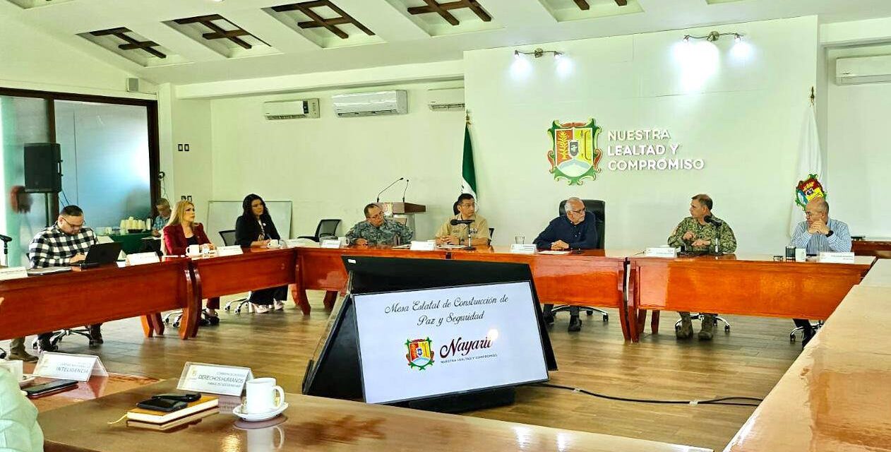 Por un Nayarit seguro: trabajo diario desde la Mesa de Construcción de Paz
