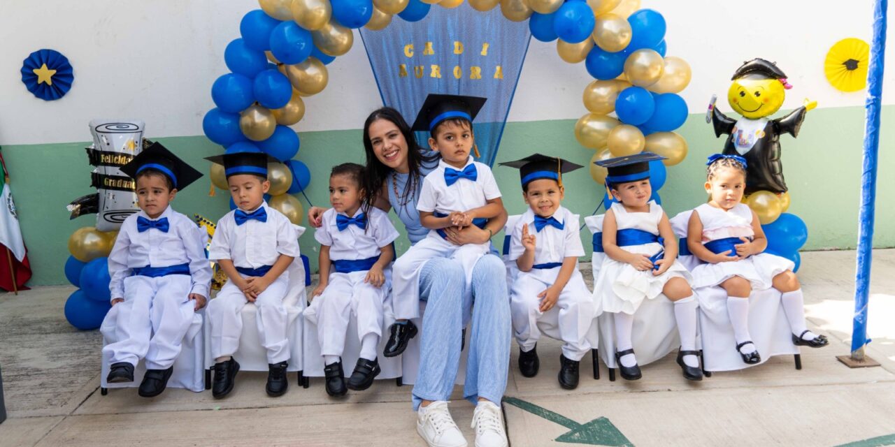 Pequeños de DIF concluyen su educación en los CADI´s