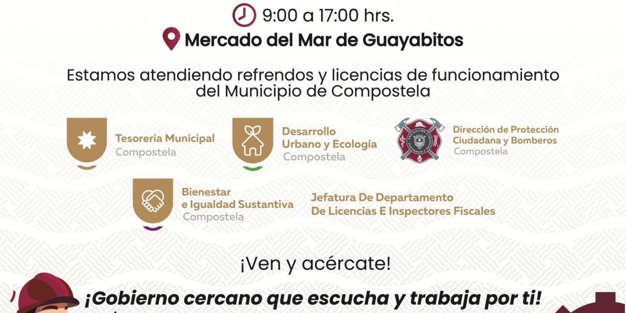 ¡GOBIERNO CERCA DE TI EN GUAYABITOS!
