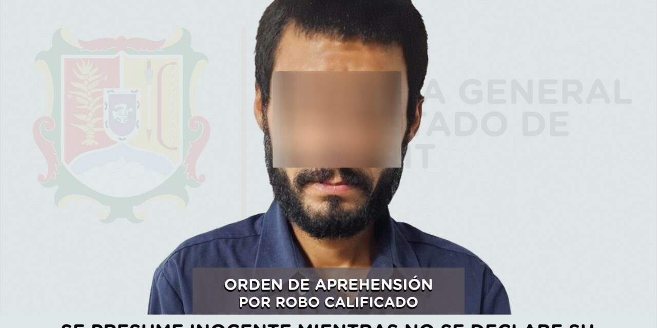 SE LE EJECUTA ORDEN DE APREHENSIÓN POR ROBO CALIFICADO