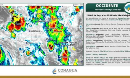 ¡PREPÁRATE, NAYARIT! LLUVIAS INTENSAS ESTA NOCHE