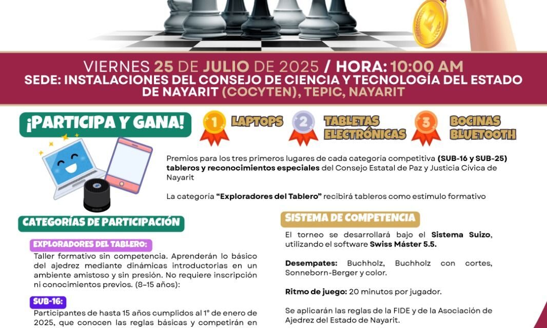 ¡HAZ TU MEJOR JUGADA EN “AJEDREZ POR LA PAZ”!