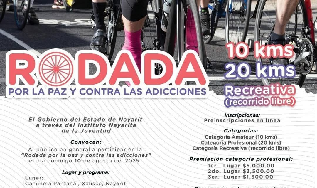 ¡RODADA POR LA PAZ Y CONTRA LAS ADICCIONES!