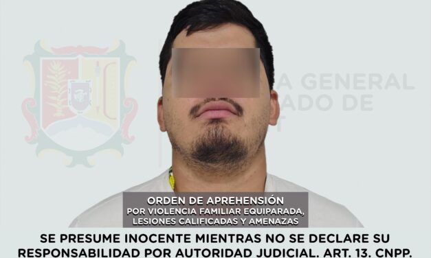 CAPTURADO POR VIOLENCIA FAMILIAR EQUIPARADA, LESIONES CALIFICADAS Y AMENAZAS
