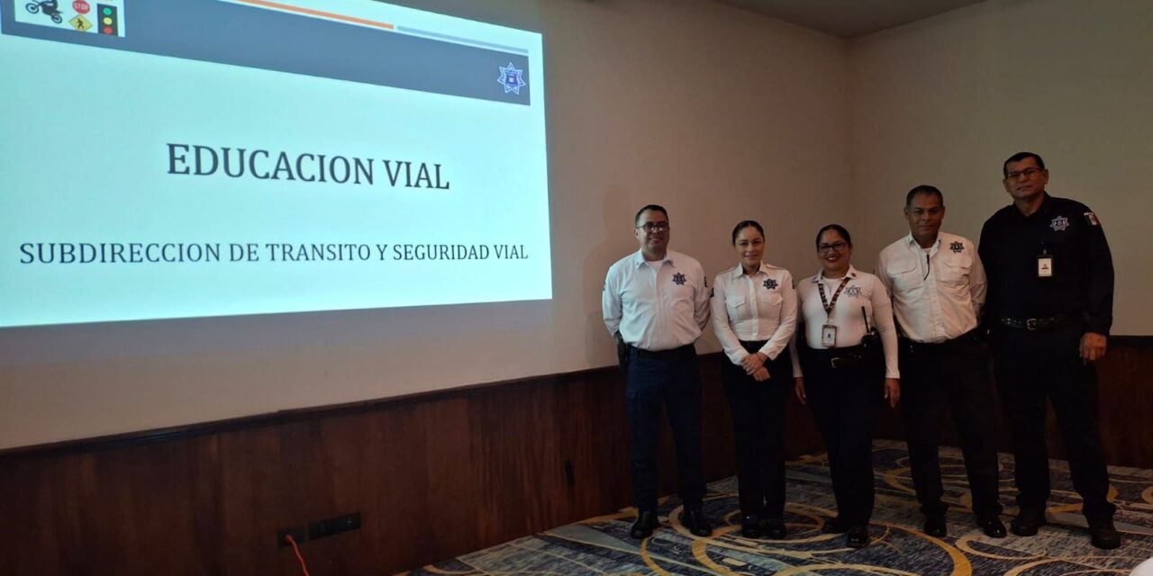 PERSONAL DE TRÁNSITO IMPARTE TALLER DE EDUCACIÓN VIAL A COLABORADORES DE HOTEL