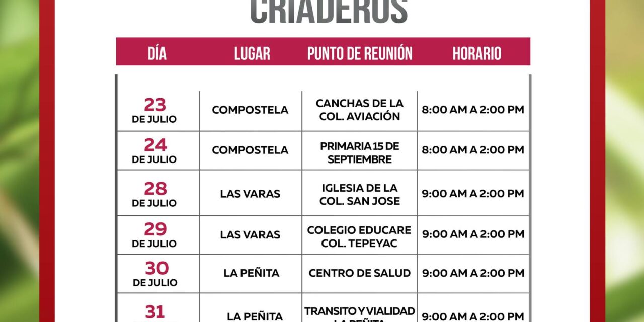 ¡JUNTAS Y JUNTOS CONTRA EL DENGUE!