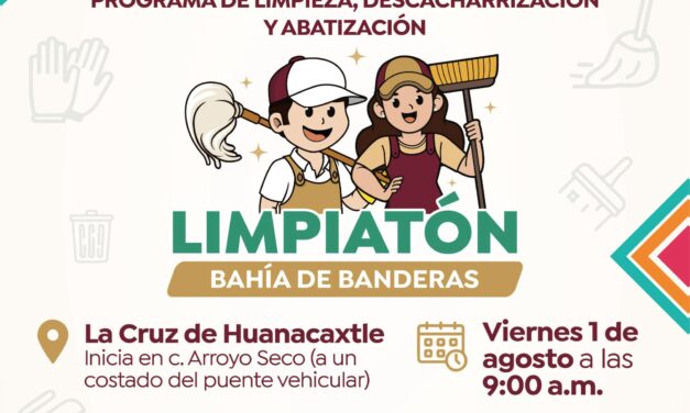 El “Limpiatón” llegará a La Cruz de Huanacaxtle