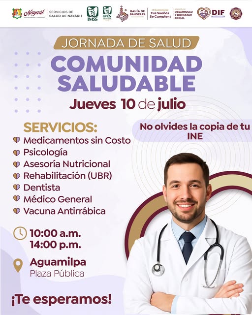 ¡La salud llega a Aguamilpa!