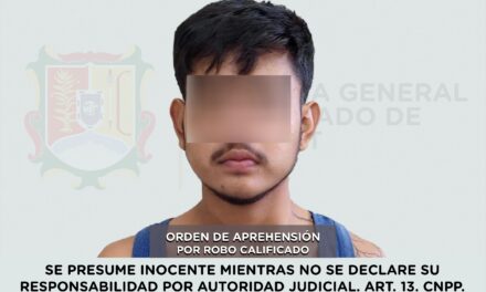 📢 #Boletín | APREHENDIDO POR SU PRESUNTA PARTICIPACIÓN EN EL DELITO DE ROBO CALIFICADO