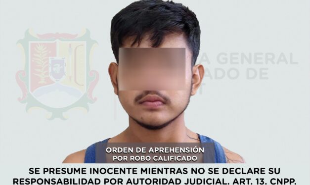 📢 #Boletín | APREHENDIDO POR SU PRESUNTA PARTICIPACIÓN EN EL DELITO DE ROBO CALIFICADO