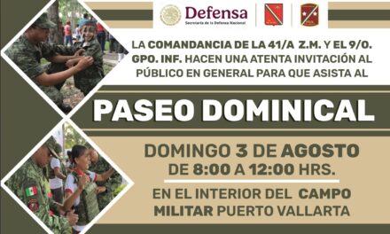 Disfruta del Paseo Dominical en la 41 Zona Militar con tu familia