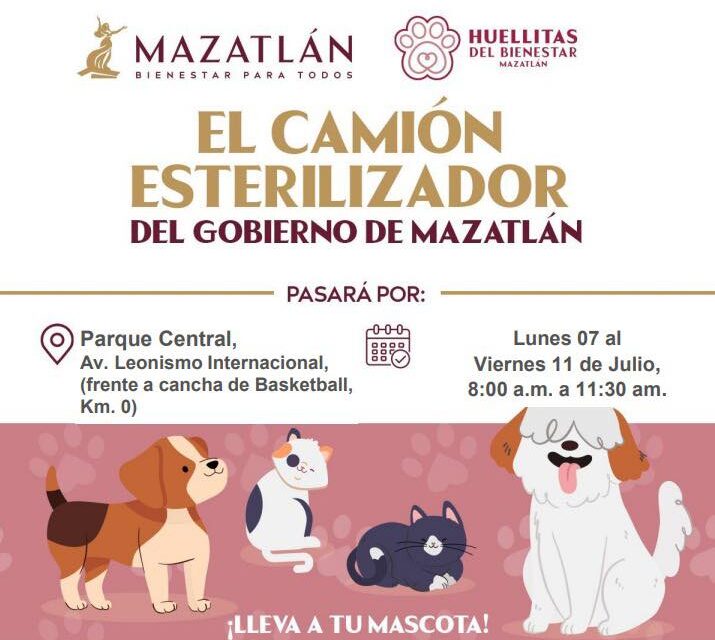 ¡ESTERILIZACIONES GRATUITAS EN MAZATLÁN!