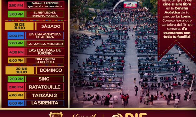 ¡Ven a disfrutar del cine al aire libre en La Loma!