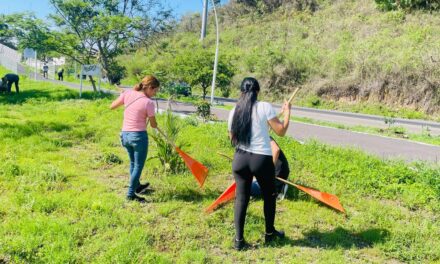 CONTRIBUYE SSPC A LA CONSERVACIÓN DE ÁREAS VERDES EN EL PARQUE LINEAL