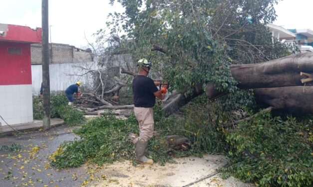 CONTINÚAN LABORES DE LIMPIEZA TRAS FUERTES LLUVIAS
