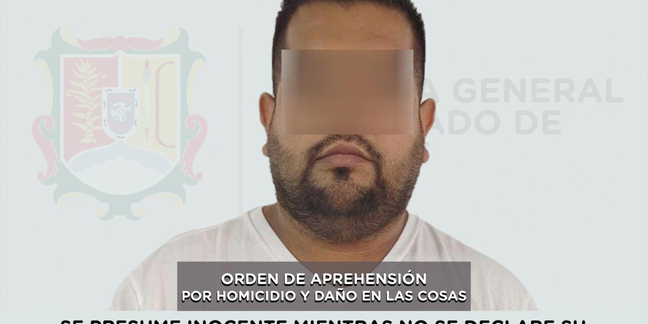 CAPTURADO POR HOMICIDIO Y DAÑO EN LAS COSAS COMETIDOS EN EL ESTADO DE JALISCO