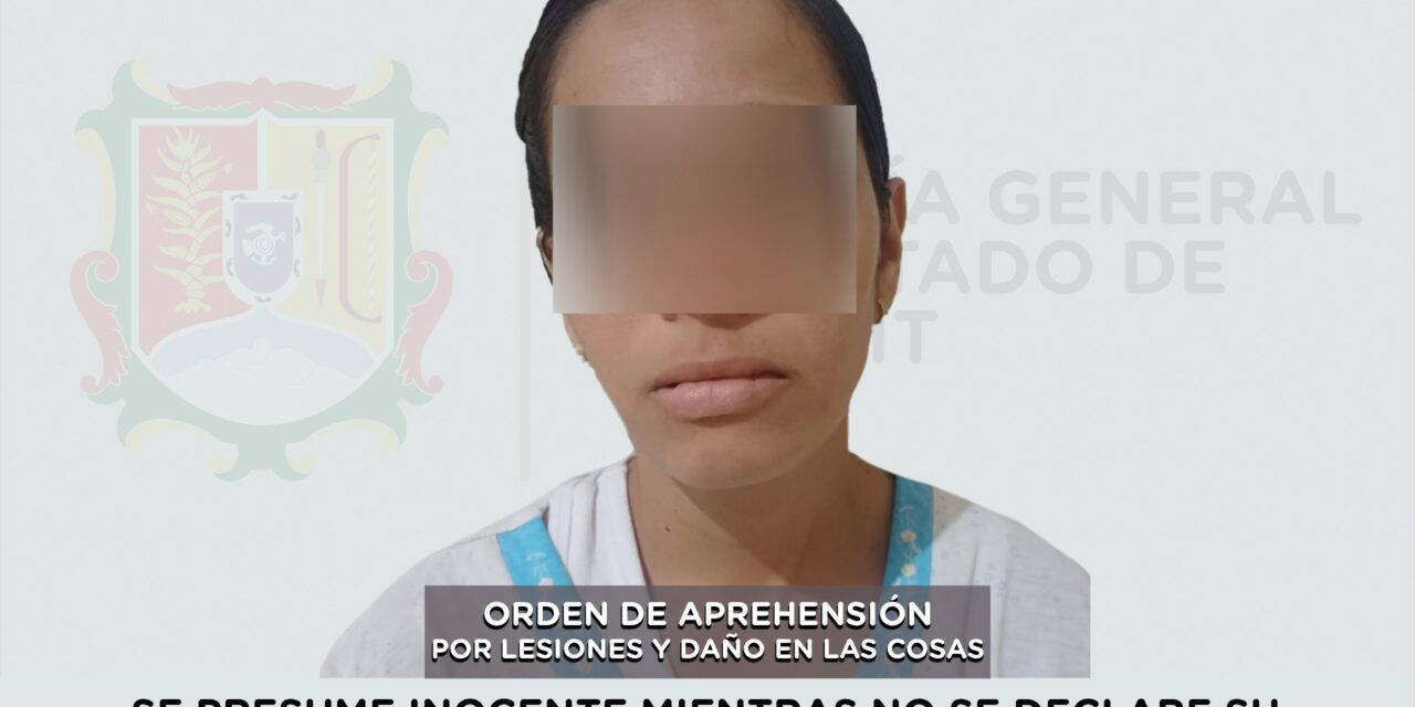 📢 #Boletín | APREHENDIDA EN TUXPAN POR LESIONES Y DAÑO EN LAS COSAS