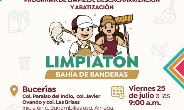 Continúa el “Limpiatón” en Bahía de Banderas, ahora es el turno de Bucerías