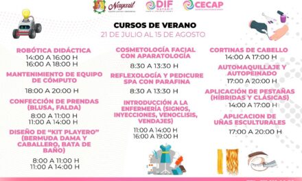 🎉 ¡Este verano aprende algo nuevo en el CECAP del DIF Nayarit!