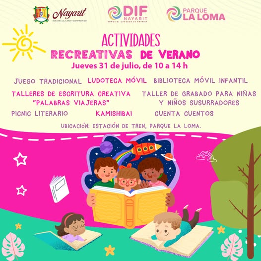 Este verano, DIF Nayarit llena de imaginación y alegría el parque La Loma