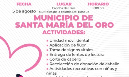 ¡Atención familias de Santa María del Oro!