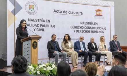 Clausuran Maestría en Derecho Constitucional y Derechos Humanos en el Poder Judicial de Nayarit
