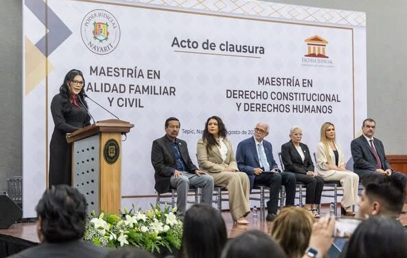 Clausuran Maestría en Derecho Constitucional y Derechos Humanos en el Poder Judicial de Nayarit