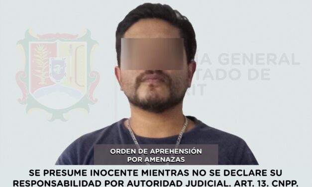 📢 #Boletín | CAPTURADO EN TEPIC POR AMENAZAS CONTRA UNA MUJER