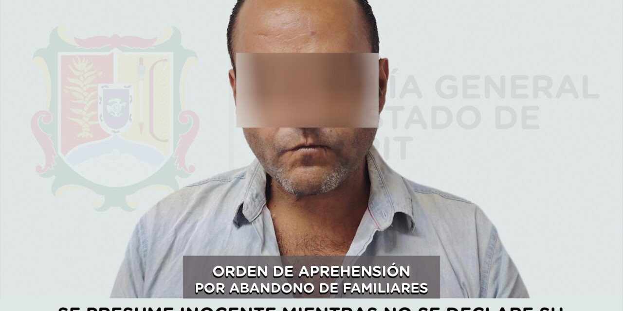 CAPTURADO PRESUNTO RESPONSABLE DE ABANDONO DE FAMILIARES