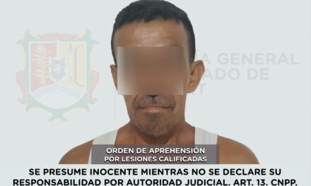 APTURADO EN ACAPONETA POR LESIONES CALIFICADAS