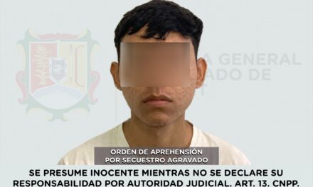 SE LE EJECUTA ORDEN DE APREHENSIÓN POR SECUESTRO AGRAVADO