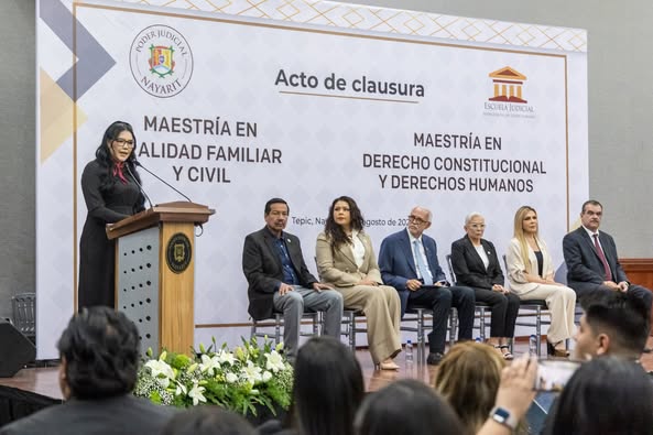 Clausuran Maestría en Derecho Constitucional y Derechos Humanos en el Poder Judicial de Nayarit