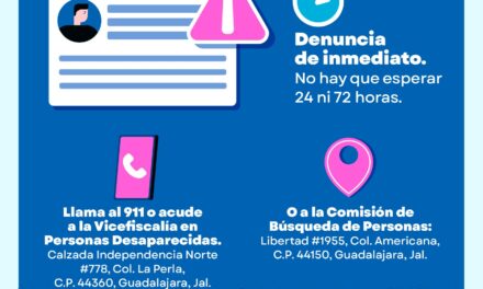 ¡ANTE UNA DESAPARICIÓN, CADA MINUTO CUENTA!