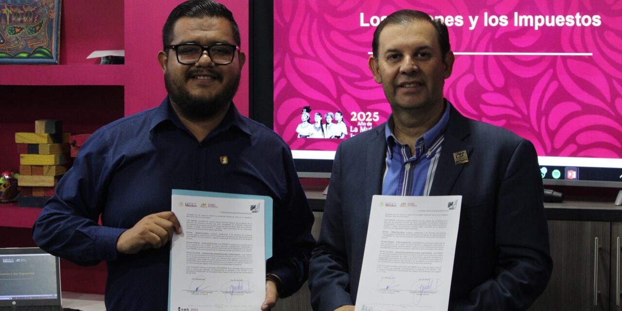 INJUVE Y PRODECON FIRMAN CONVENIO PARA FORTALECER LA EDUCACIÓN FISCAL DE LAS JUVENTUDES EN NAYARIT