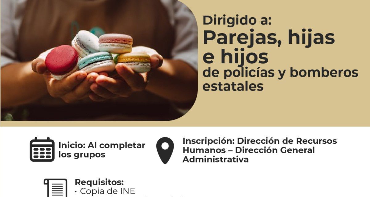 CAPACÍTATE CON EL GOBIERNO DE NAYARIT: CURSOS GRATUITOS DE REPOSTERÍA Y BARBERÍA