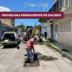 OBRAS PÚBLICAS MEJORA LAS CALLES DE TEPIC CON BACHEO PERMANENTE