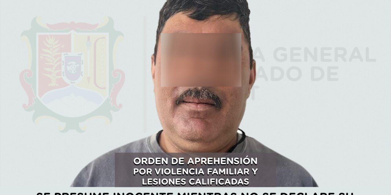 DETENIDO POR VIOLENCIA FAMILIAR Y LESIONES CALIFICADAS