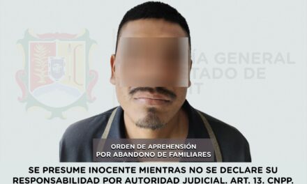 DETENIDO EN IXTLÁN DEL RÍO POR ABANDONO DE FAMILIARES