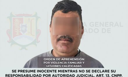 DETENIDO POR VIOLENCIA FAMILIAR Y LESIONES CALIFICADAS