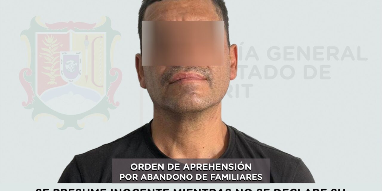 CAPTURADO PRESUNTO RESPONSABLE DE ABANDONO DE FAMILIARES
