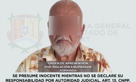 APREHENDIDO PRESUNTO RESPONSABLE DE VIOLACIÓN EQUIPARADA AGRAVADA