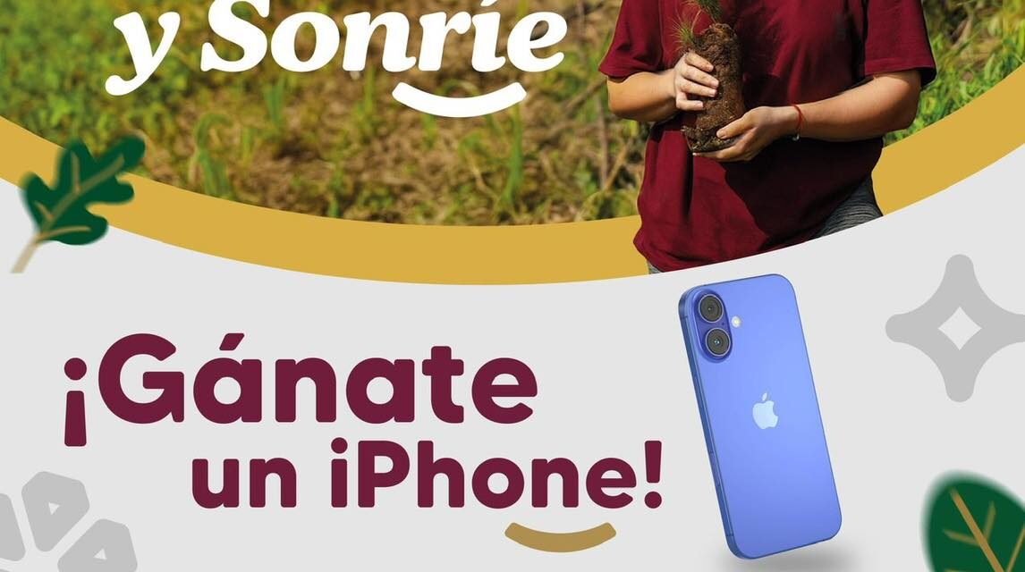 ¡SIEMBRA UN ÁRBOL Y GANA UN IPHONE 16!