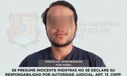 CAPTURADO POR SU PROBABLE PARTICIPACIÓN EN EL DELITO DE ROBO