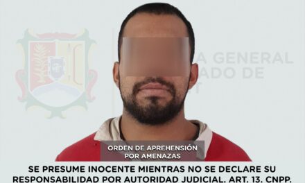 📢 #Boletín | DETENIDO POR EL DELITO DE AMENAZAS EN AGRAVIO DE UNA MUJER
