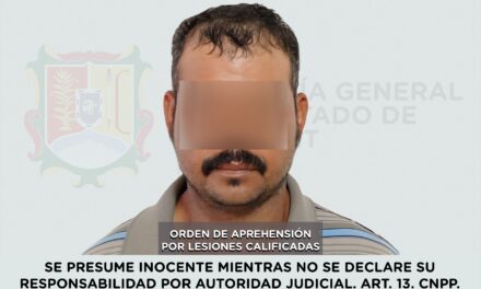 📢 #Boletín | CAPTURADO EN SANTIAGO IXCUINTLA POR LESIONES CALIFICADAS