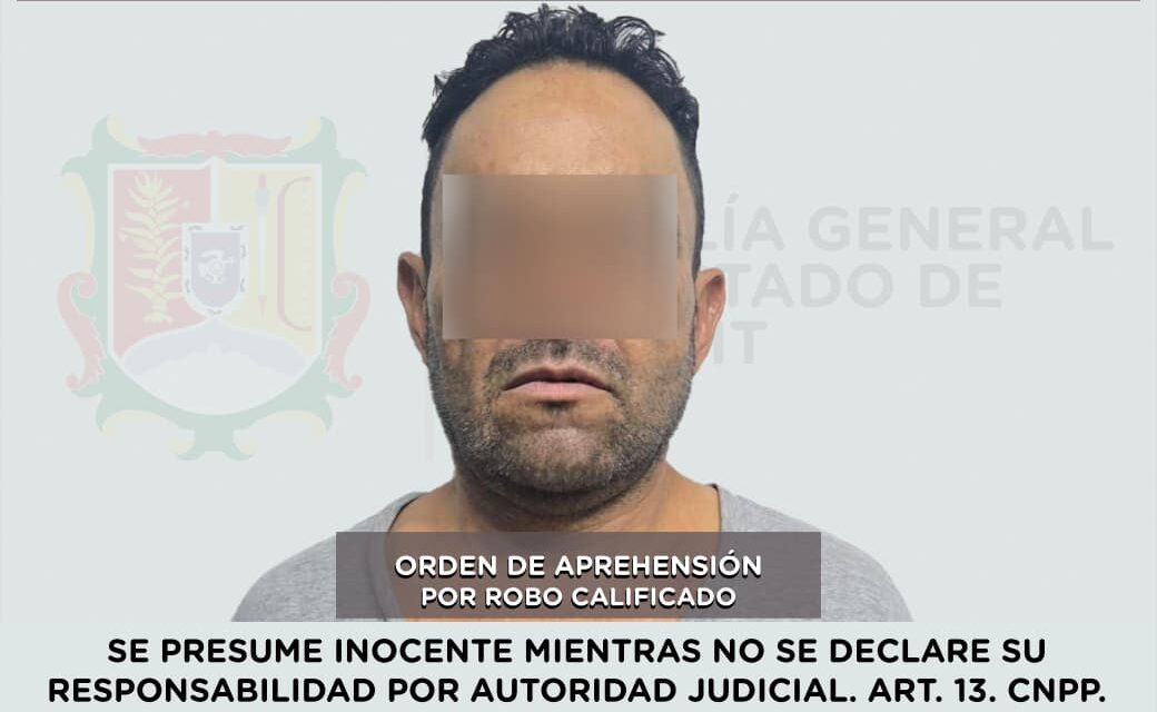 SE LE EJECUTA ORDEN DE APREHENSIÓN POR EL DELITO DE ROBO CALIFICADO