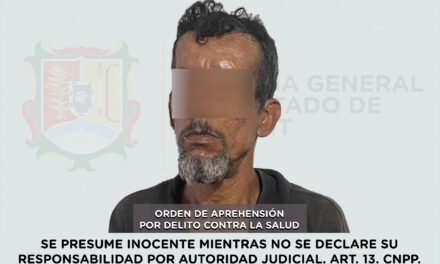 DETENIDO PRESUNTO RESPONSABLE DE DELITO CONTRA LA SALUD