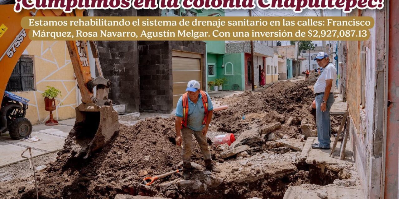 SIAPA TEPIC SUPERVISA OBRAS JUNTO A LA PRESIDENTA MUNICIPAL